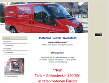 Tablet Screenshot of motorradcenter-warnstedt.de